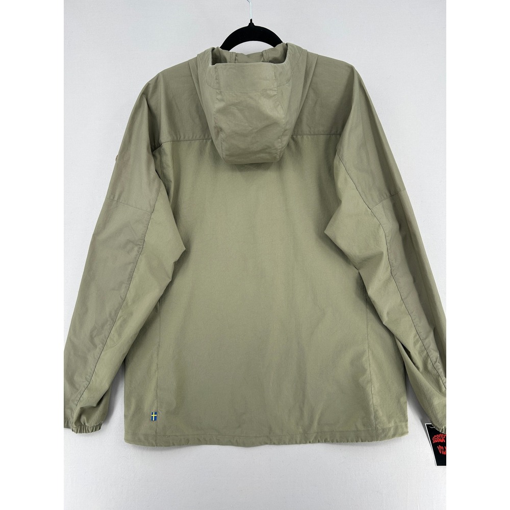 Fjallraven Abisko Midsummer Jacket Mens XL Green Lightweight Hooded 81151 - Picture 4 of 12